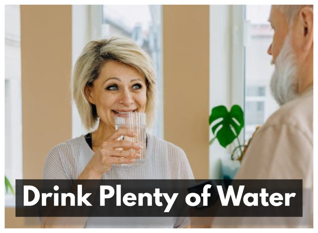 Drinking plenty of water should be part of your skincare for senior regimen.