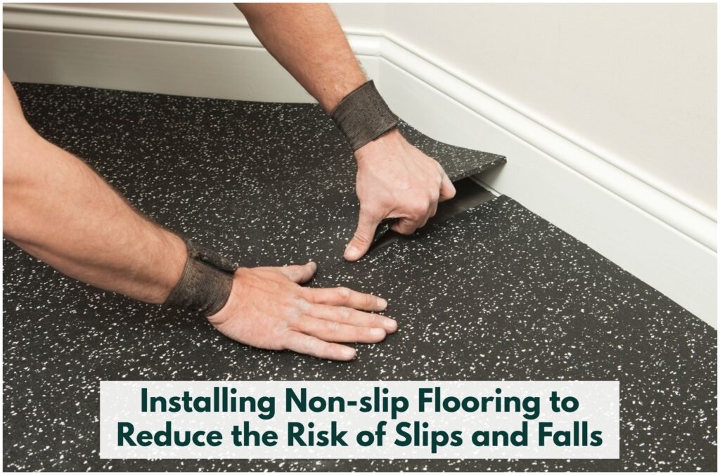 Non-slip flooring is important if you want to stay safe while aging in place.