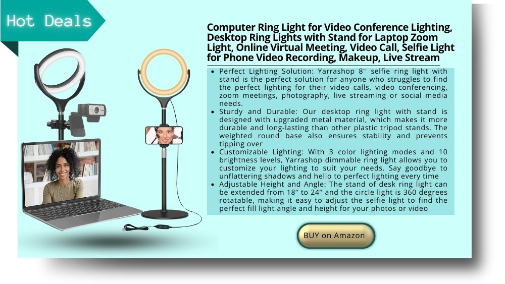 ring light for video conferencing