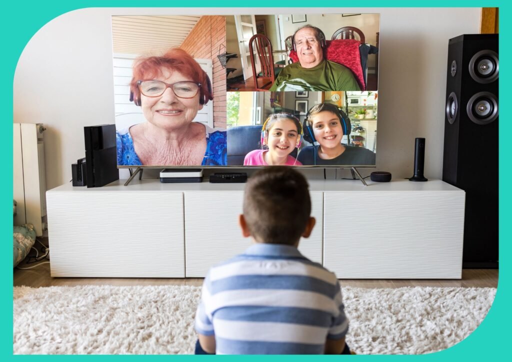 Grandparents and grandchildren can bond through conversations and shared experiences.