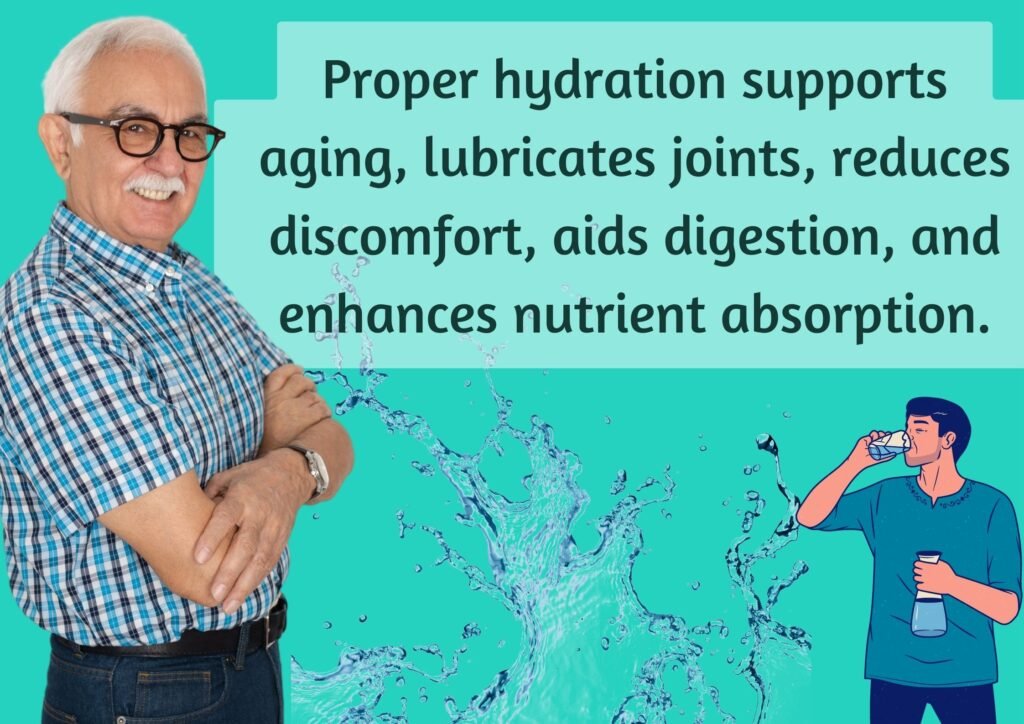 Older adults can improve their well-being by staying hydrated.