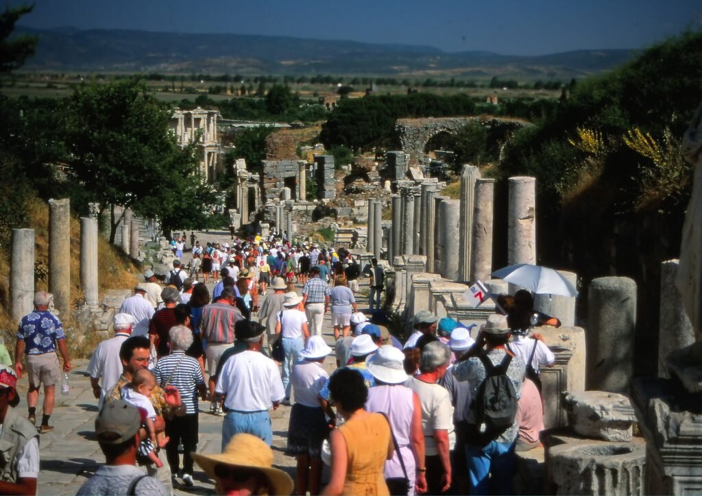 Cruise Ship Tourists at Ephesus