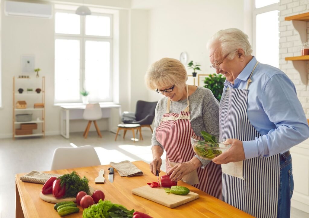 Seniors find joy in cooking.