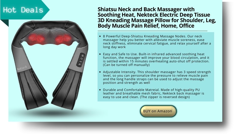 Shiatsu Neck and Back Massager with Soothing Heat