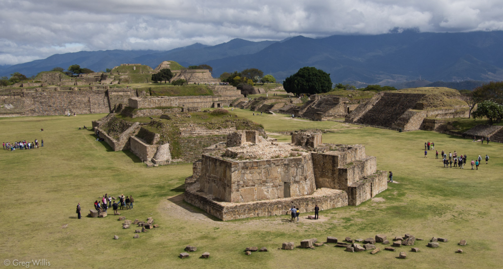 An image of a historical site in Oaxaca. 