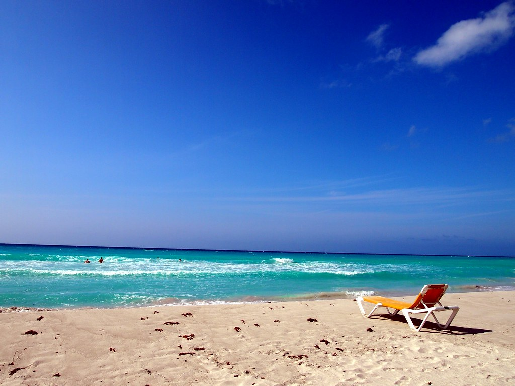 One of the locations in the Senior's Travel Guide to Cuba, a beach in Varadero.