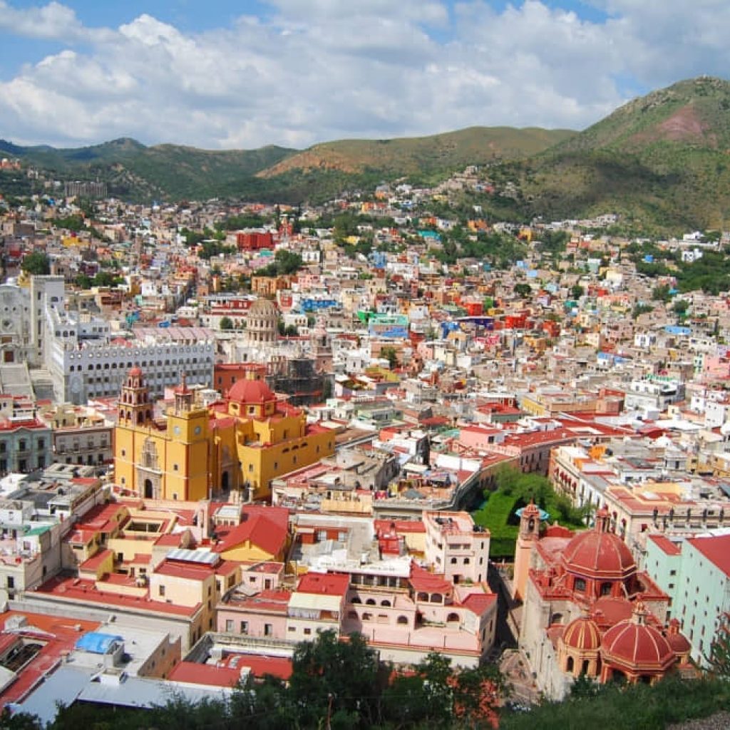 An aerial view of Mexican city for the article about "senior trips to Mexico City."