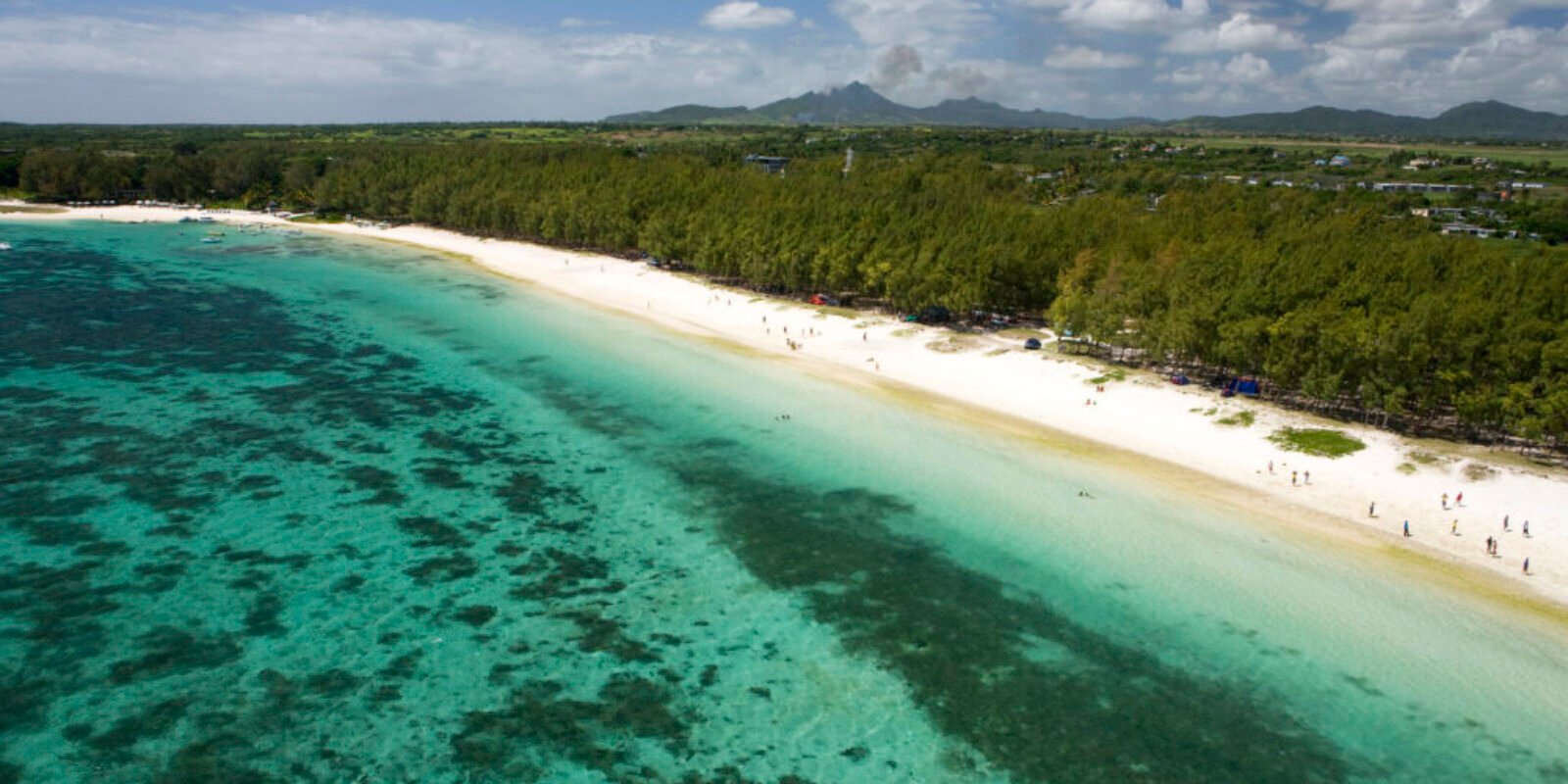 An image of tourists enjoying their senior travels to Mauritius.