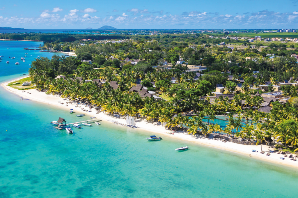 An image of the Beachcomber Golf Resort, one of the possible locations of senior travels to Mauritius.