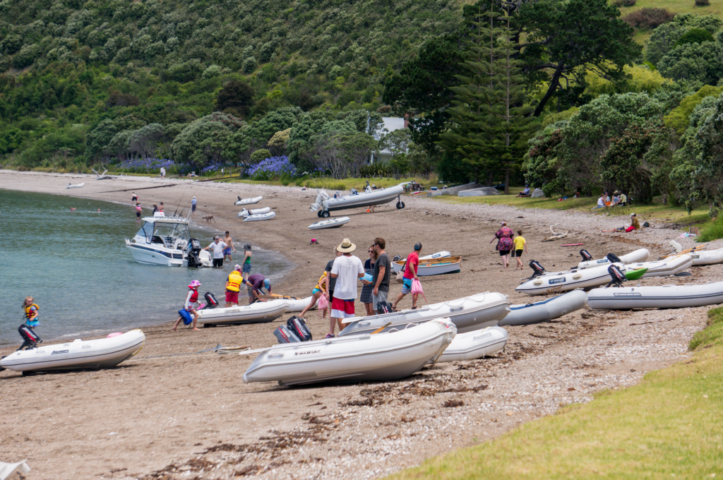 An image of Waiheke Island visitors.