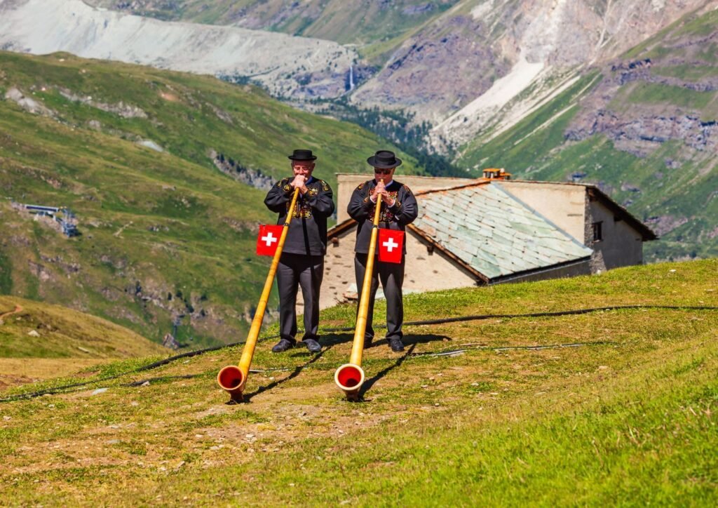 Swiss Alps trails are ideal for seniors: gentle terrain, stunning views, and no steep slopes.