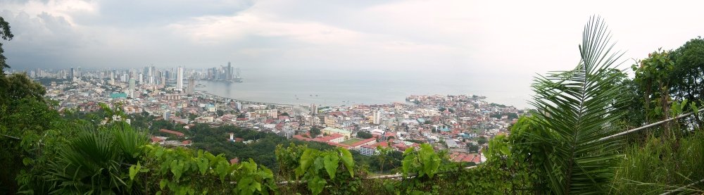 A panoramic image from Ancon Hill. 