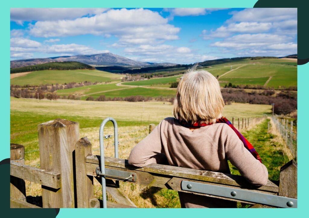 Being outdoors is great for seniors' mindfulness, helping them focus on the present.