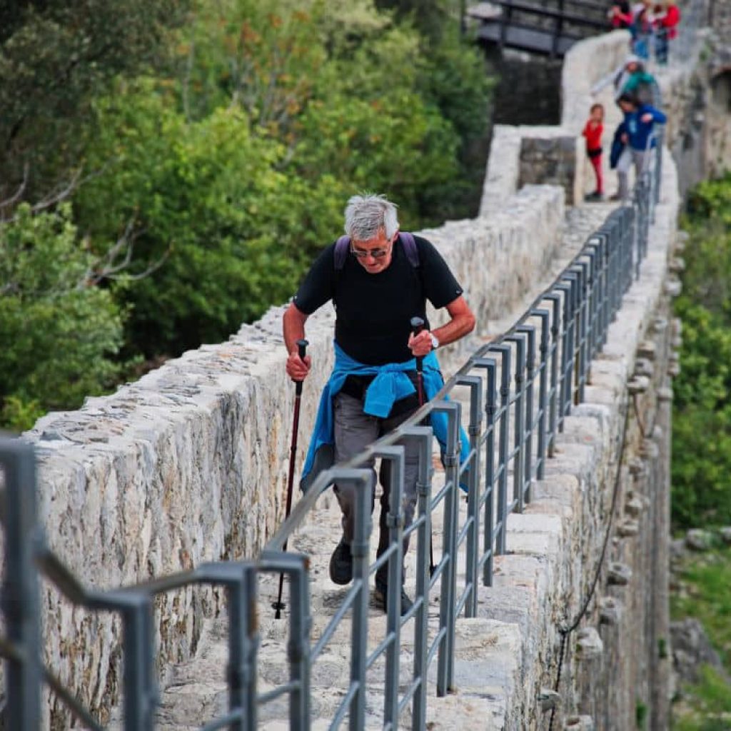 An image of a person taking a senior singles travel.