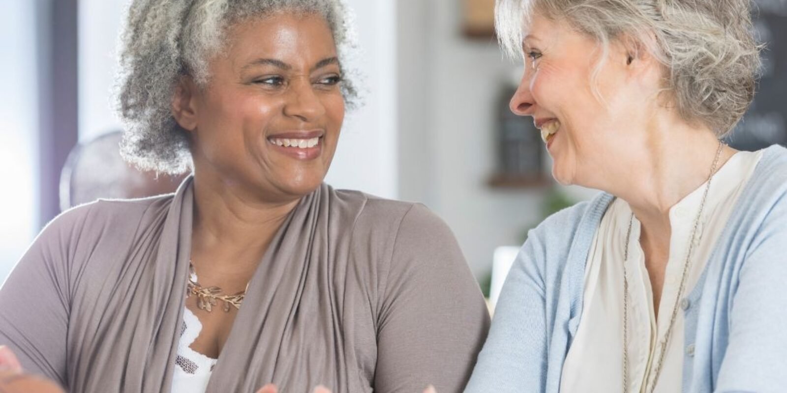 an image of senior women drinking coffee.
