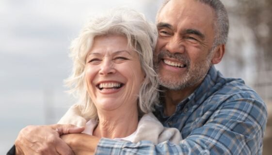An image of a senior couple for an article about average life expectancy.