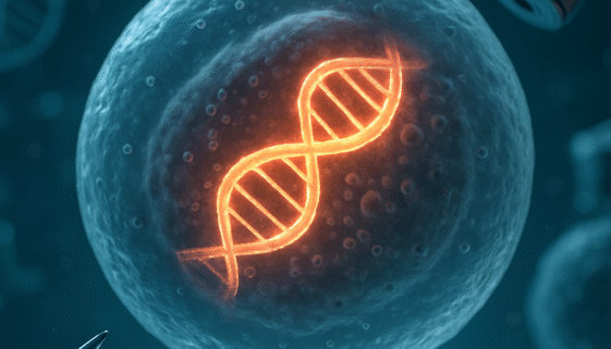 An image of the PROTEUS working on a human cell.